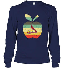 Load image into Gallery viewer, St Louis Cardinals teacher apple retro shirt