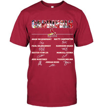 Load image into Gallery viewer, St Louis Cardinals players signed shirt