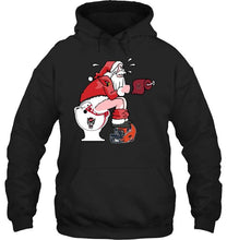 Load image into Gallery viewer, Santa Louisville Cardinals in bathroom shirt