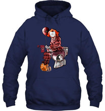 Load image into Gallery viewer, IT Louisville Cardinals in toilet halloween hoodie