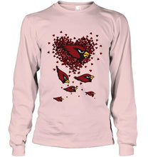 Load image into Gallery viewer, Arizona Cardinals tiny hearts shape shirt