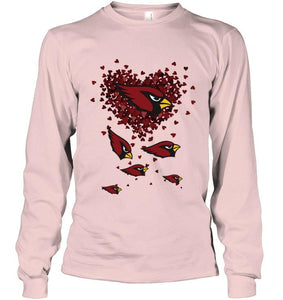 Arizona Cardinals tiny hearts shape shirt