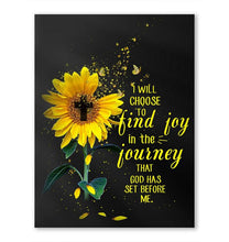 Load image into Gallery viewer, I will choose to find joy in journey that God has set before me poster