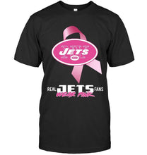 Load image into Gallery viewer, New York Jets real fans wear pink br east cancer support shirt