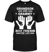 Load image into Gallery viewer, Grandson and grammy best friends for life T Shirt