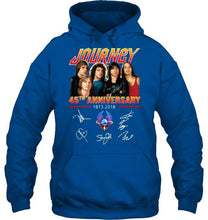 Load image into Gallery viewer, 45th anniversary of Journey signed shirt