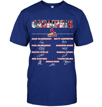 Load image into Gallery viewer, St Louis Cardinals players signed shirt