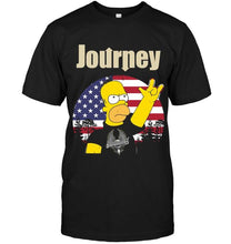 Load image into Gallery viewer, homer simpson Journey retro shirt