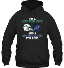 Load image into Gallery viewer, i'm a New York Jet and a New York Yankee for life shirt