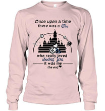 Load image into Gallery viewer, Once upon a time there was girl really loved Winnipeg Jets it was me mickey disney castle shirt