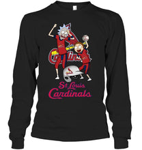 Load image into Gallery viewer, St Louis Cardinals Rick and morty fan shirt