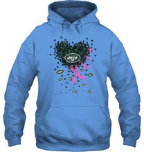 Load image into Gallery viewer, New York Jets tiny heart love shaped br east cancer shirt