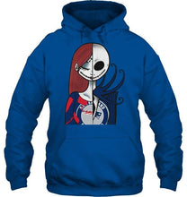 Load image into Gallery viewer, New England Patriots Jack Skellington Sally halloween fan simpson shirt