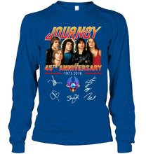 Load image into Gallery viewer, 45th anniversary of Journey signed shirt