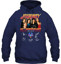 Load image into Gallery viewer, 45th anniversary of Journey signed shirt