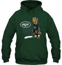 Load image into Gallery viewer, New York Jets angry baby groot ripped shirt