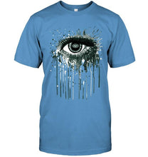 Load image into Gallery viewer, New York Jets eye paint drop art style t shirt