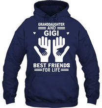 Load image into Gallery viewer, Granddaughter and gigi best friends for life T Shirt