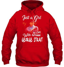Load image into Gallery viewer, Just girl in love with her George Strait shirt
