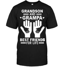 Load image into Gallery viewer, Grandson and grampa best friends for life T Shirt