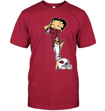 Load image into Gallery viewer, Arizona Cardinals betty boop fan shirt