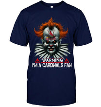 Load image into Gallery viewer, Warning I'm St Louis Cardinals fan it halloween shirt