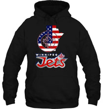 Load image into Gallery viewer, Winnipeg Jets Manitoba 4th July independence day american flag shirt