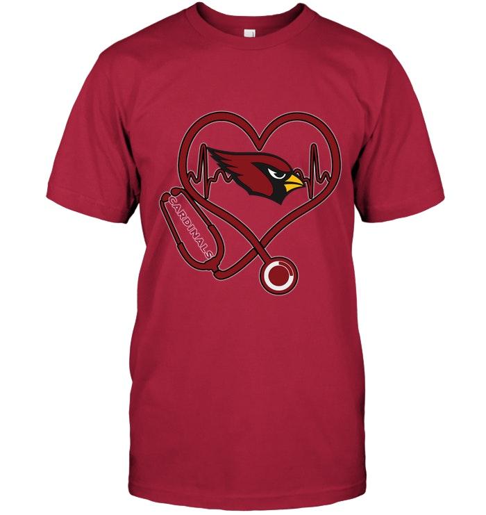 Arizona Cardinals nurse scope love heartbeat shirt