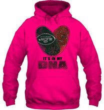 Load image into Gallery viewer, New York Jets and Syracuse Orange it's my dna love fingerprints shirt