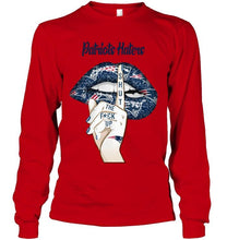 Load image into Gallery viewer, New England Patriots haters shut the f ck up shhh lips shirt