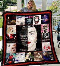 Load image into Gallery viewer, 37 years of madonna signed quilt blanket