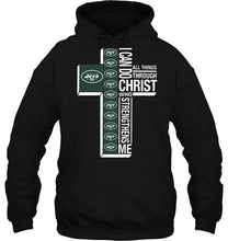 Load image into Gallery viewer, Can do all things through christ strengthens me New York Jets shirt