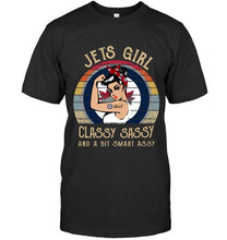 Load image into Gallery viewer, Winnipeg Jets girl classy sasy and a bit smart asy retro shirt