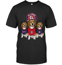 Load image into Gallery viewer, St Louis Cardinals Beagles fan shirt